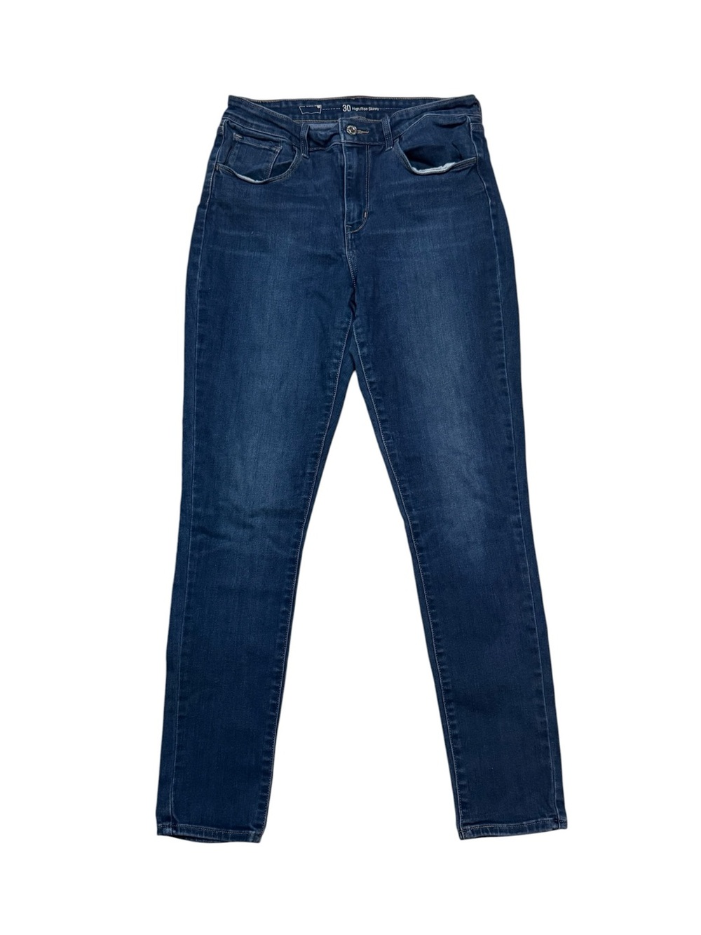 Levi 724 Dark Blue Women's Stretch High Rise Skinny Jeans Size 30